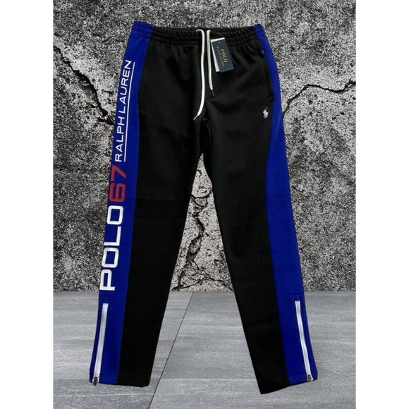 Polo Ralph Lauren 67 Alpine RRL Black Blue Racing Jogger...